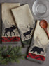Cotton French Jacquard Dish Towels, 20x28 Set of 3, Decorative Tea Towels for Everyday Kitchen Cooking and Baking